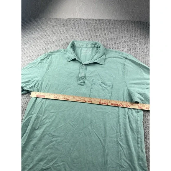 Faherty Sunwashed Organic Cotton Polo Shirt Mens XL Blue Casual Golf - Picture 10 of 13